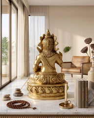 Buy Brass Kuber Ji God Idol Statue