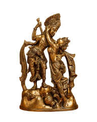 RADHA KRISHNA BRASS IDOL