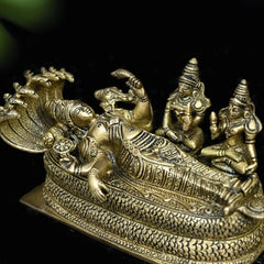 Shesha Shayi Vishnu in Brass | Handmade Antique