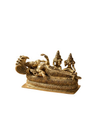 Shesha Shayi Vishnu in Brass | Handmade Antique