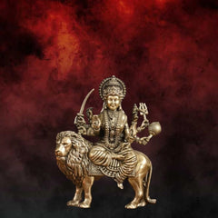 Superfine Brass Durga Hindu Goddess