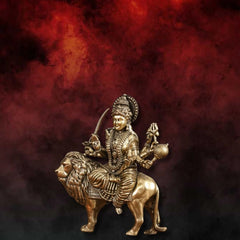 Superfine Brass Durga Hindu Goddess