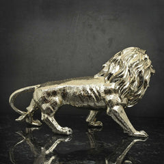 The Majestic Lion - Chrome Plated Sculpture