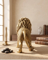 The Majestic Lion - Chrome Plated Sculpture