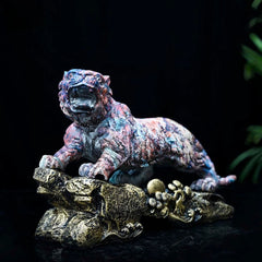 The Vibrant Tiger Handcrafted Figurine