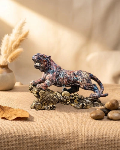 The Vibrant Tiger Handcrafted Figurine
