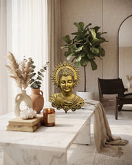 Tibetan Brass Wall Hanging Buddha Statue – Symbol of Peace & Wisdom