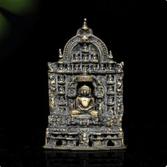 Vintage Brass Mahavir Ji with Jain Tirthankaras Sculpture