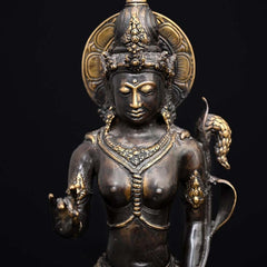Vintage Bronze Antique Annapurna Idol