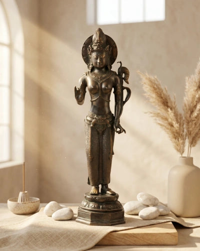 Vintage Bronze Antique Annapurna Idol