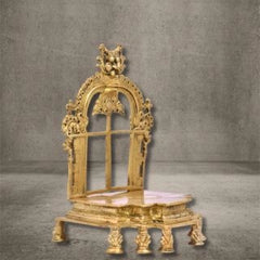 YALI GOD THRONE- BRASS SINGHASAN