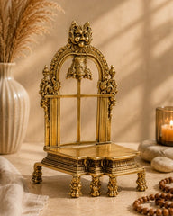 YALI GOD THRONE- BRASS SINGHASAN