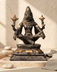 Yoga Narasimha Brass Statue