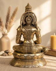 Brass Hanuman Meditative Posture