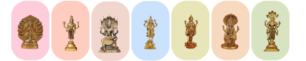 Buy Brass Lord Vishnu Idol