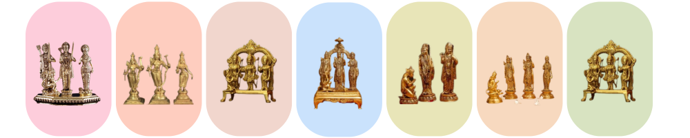 Buy Brass Ram Sita Darbar Idol