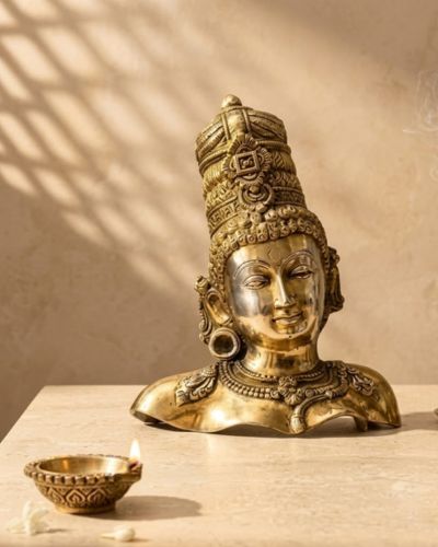 Buy Brass Parvati Bust