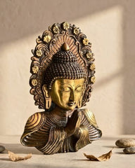 Buy Brass Buddha Mask Wall Hanging Namaste