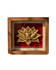 Brass Lotus Wall Hanging Frame