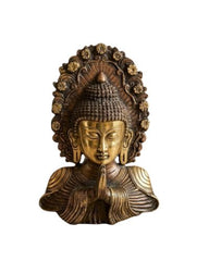 Buy Brass Buddha Mask Wall Hanging Namaste