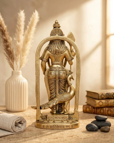 Buy Adoring Batu Malai Subramaniyan Brass Idol