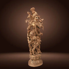 BRASS DETAILED RADHA KRISHNA IDOL