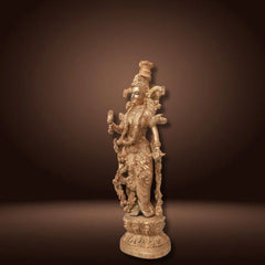 BRASS DETAILED RADHA KRISHNA IDOL