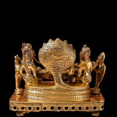 BRASS IDOL OF VISHNU PADMANATH