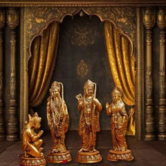 BRASS LORD RAMA DARBAR IDOL