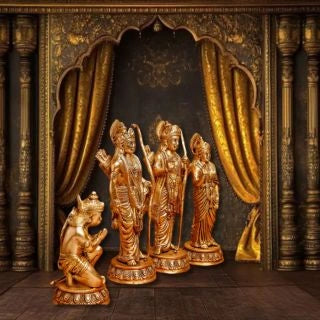 BRASS LORD RAMA DARBAR IDOL