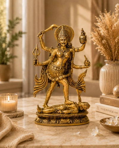 BRASS MAA KALI STATUE