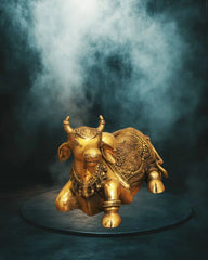 Buy Brass Nandi Carved