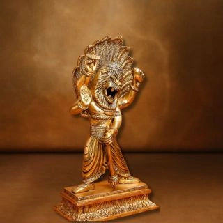 Brass Narsimha Standing Statue