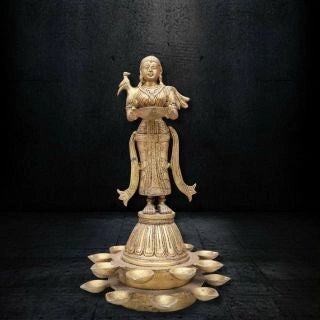 BRASS STANDING DEEP LAXMI