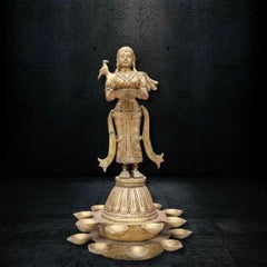 BRASS STANDING DEEP LAXMI