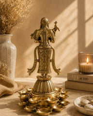 BRASS STANDING DEEP LAXMI
