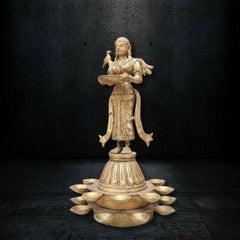 BRASS STANDING DEEP LAXMI