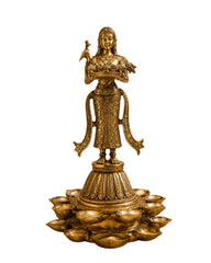 BRASS STANDING DEEP LAXMI
