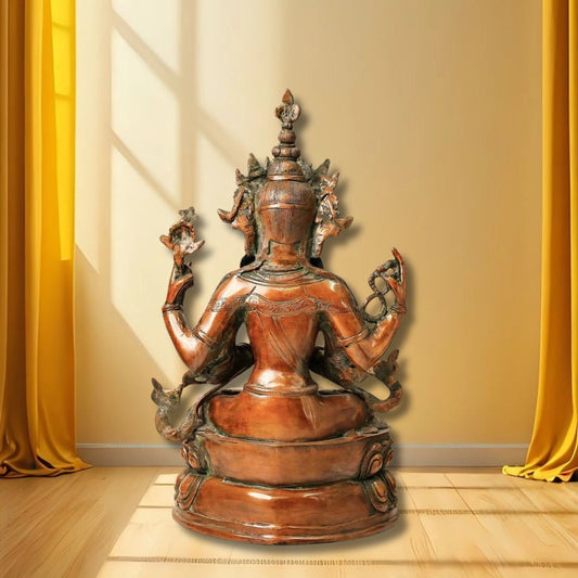 BRASS TARA HINDU DEITY STATUE