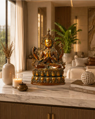 BRASS TARA HINDU DEITY STATUE
