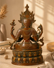 BRASS TARA HINDU DEITY STATUE