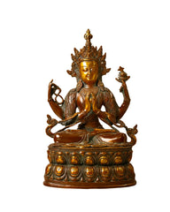 BRASS TARA HINDU DEITY STATUE