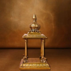 Brass Temple with Nandi