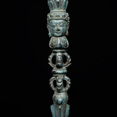 Balinese Bronze Dagger with Face of Buddha 18