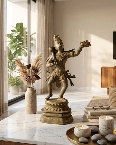 Balinese Bronze Hanuman Sculpture
