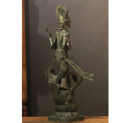 Balinese Broze Saraswati On Swan