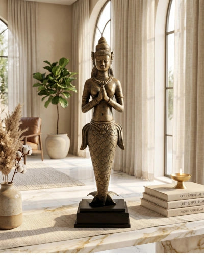 Balinese Mermaid Antique Figurine