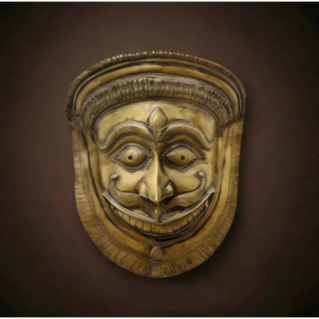 Bhairav Mask Brass (Wall Hanging)