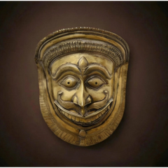 Bhairav Mask Brass (Wall Hanging)