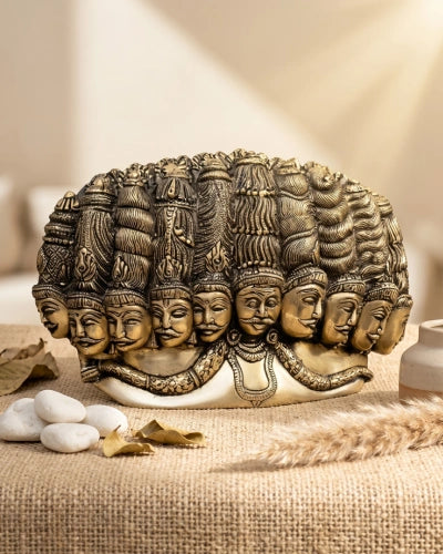 Brass 10 Headed Ravana Mandodri idol